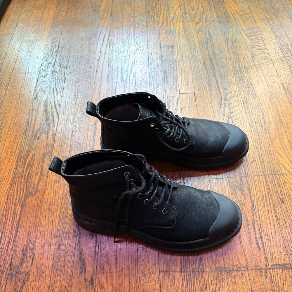Men's Black Leather Boots